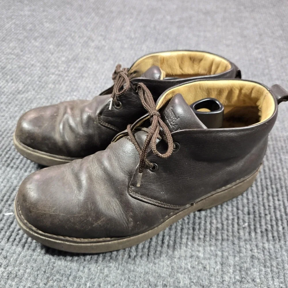 Samuel Hubbard Chukka Boots Mens Size 11 Brown Leather Vibram Sole M1400-009‎